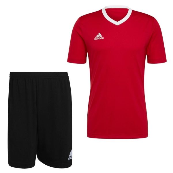 adidas Entrada 22 Trainingsset Rood Zwart Wit