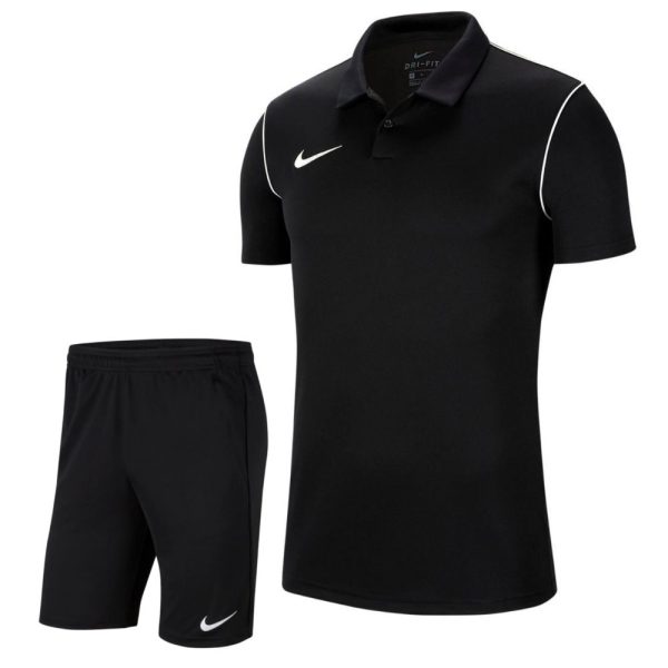 Nike Park 20 Polo Trainingsset Kids Zwart Wit