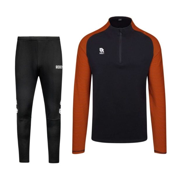 Robey Performance Half-Zip Trainingspak Zwart Oranje