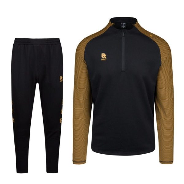 Robey Performance Half-Zip Trainingspak Zwart Goud