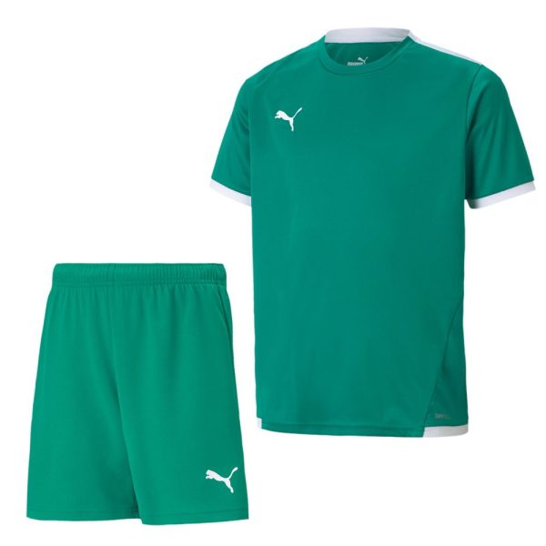 PUMA teamLIGA Trainingsset Kids Groen Wit