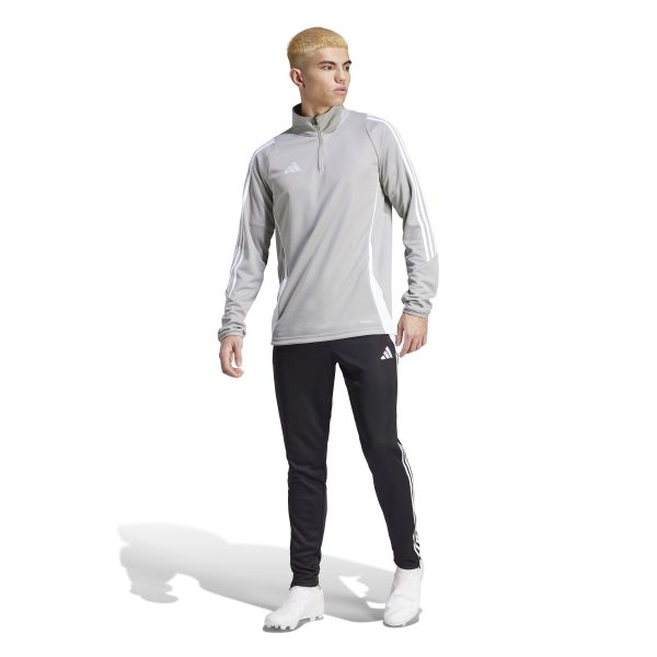 adidas Tiro 24 Trainingspak 1/4-Zip Lichtgrijs Zwart Wit