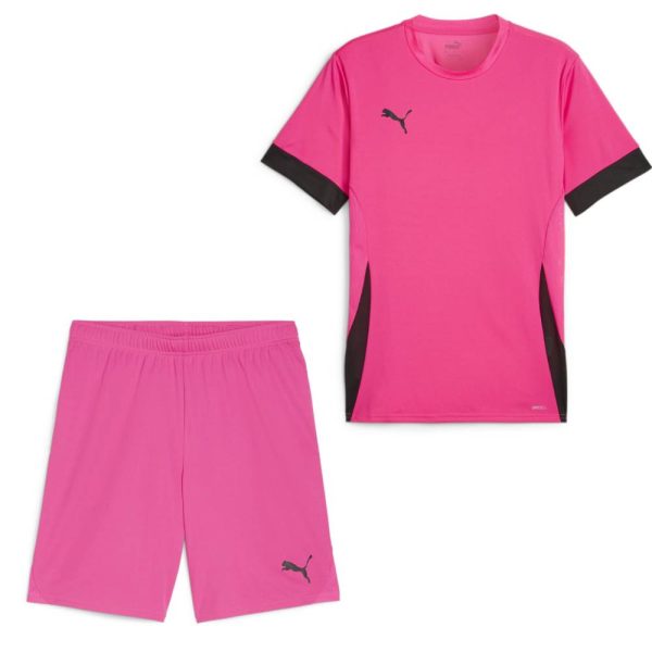 PUMA teamGOAL Matchday Voetbaltenue Kids Felroze Zwart