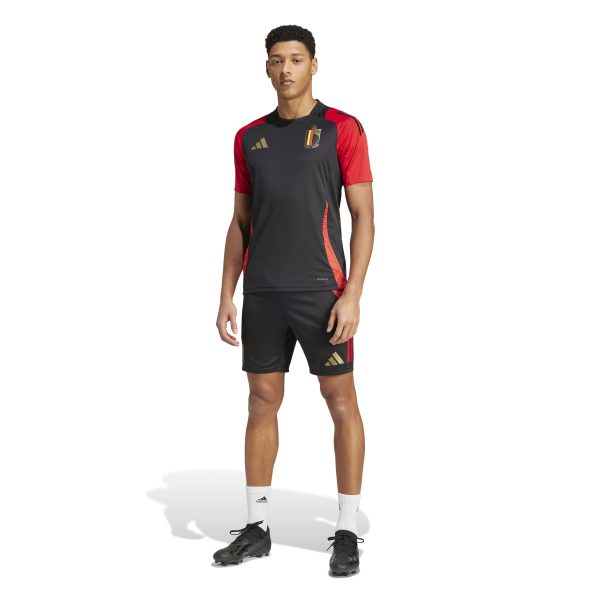 adidas België Trainingsset 2024-2026 Zwart Rood Goud