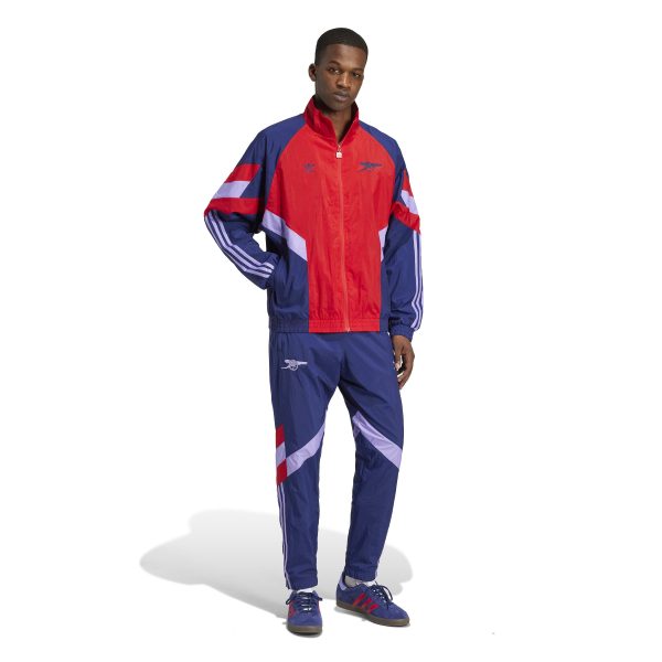 adidas Arsenal Originals Trainingspak Full-Zip 2024-2025 Donkerblauw Rood Paars